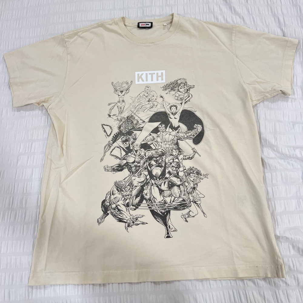 KITH X MARVEL BOX LOGO T SHIRT SIZE M